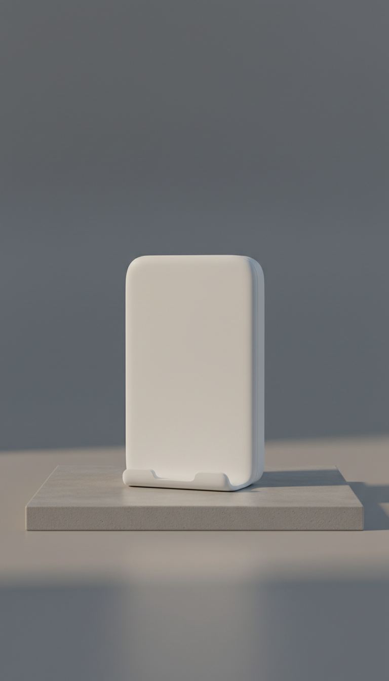 Support de charge minimaliste blanc nuage